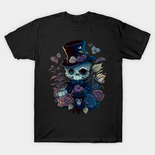 Spooky Ghost of Nature with Zylinder gothic style T-Shirt by The-Dark-King